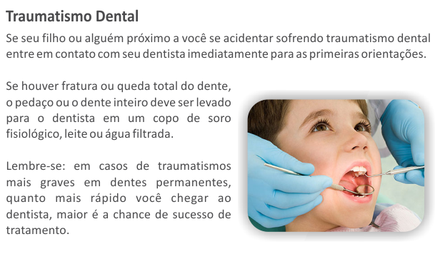 Traumatismo Dental Tratamento